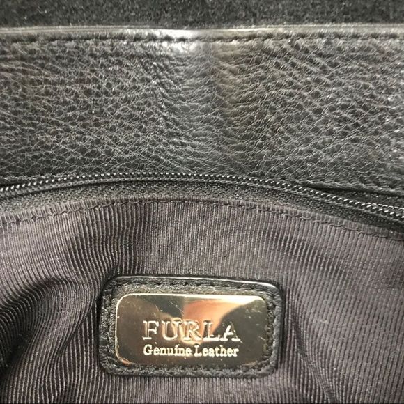 Furla Black Leather Front Logo Crossbody Bag - Picture 4 of 9